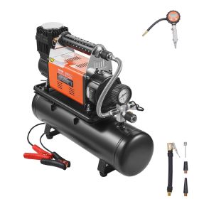 VEVOR 12V Heavy Duty Air Compressor with 6L Tank Kit, 6.35 CFM Portable Tire Inflator